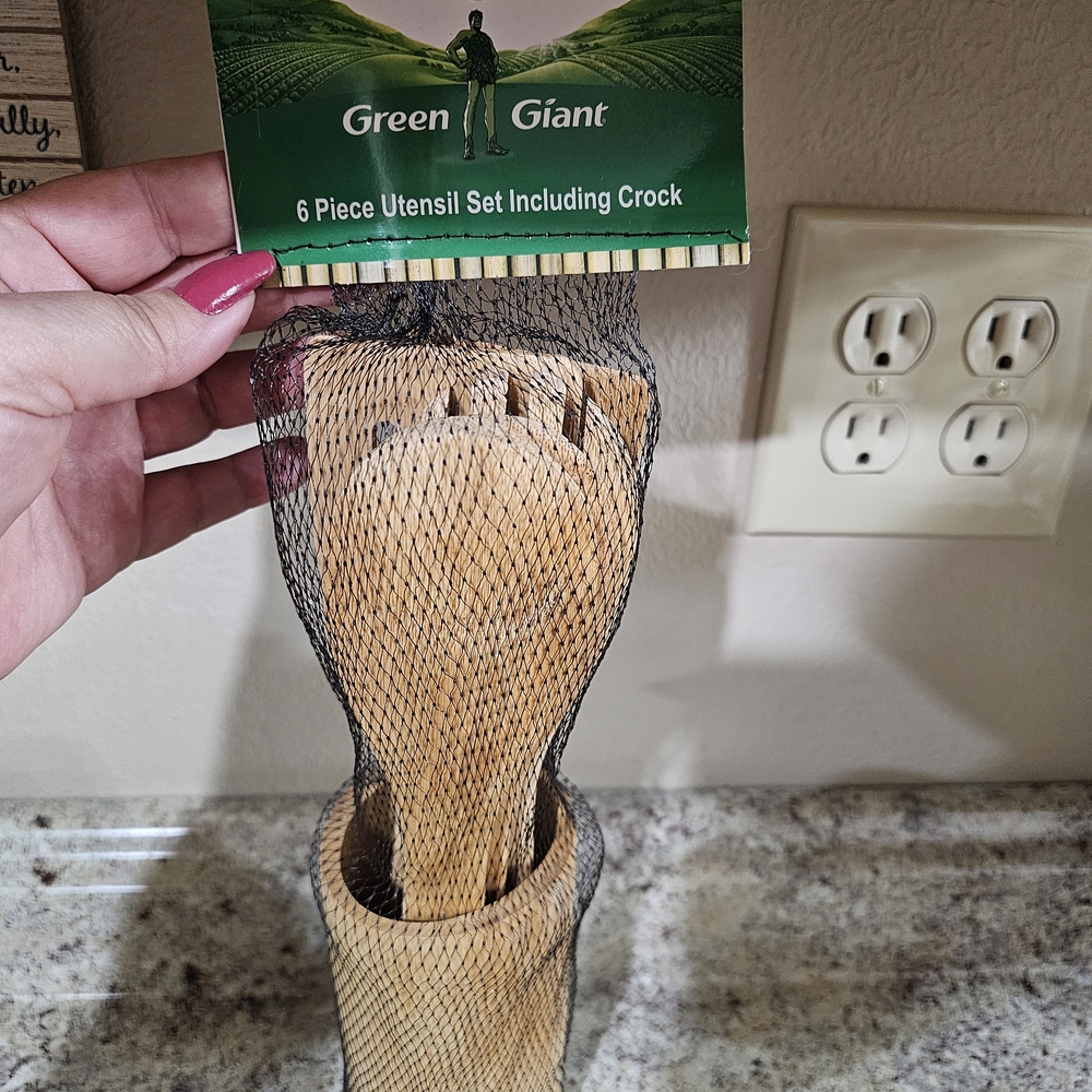 6 Piece Bamboo Utensil Set - Picture 7 of 7